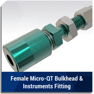 Female Micro-QT Bulkhead & Inst Fitting