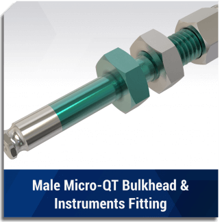 Male Micro-QT Bulkhead & Inst Fitting