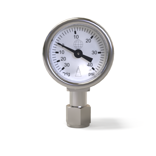 3040 COMPOUND GAUGE (SIDE) ASSEMBLY Entech Instruments