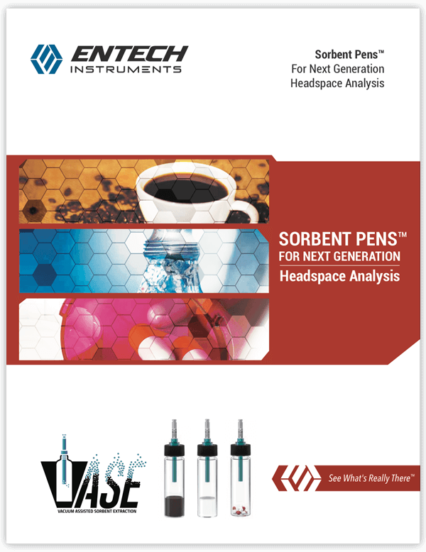 Entech Headspace Sorbent Pens™ for VASE - Vacuum Assisted Sorbent Extraction